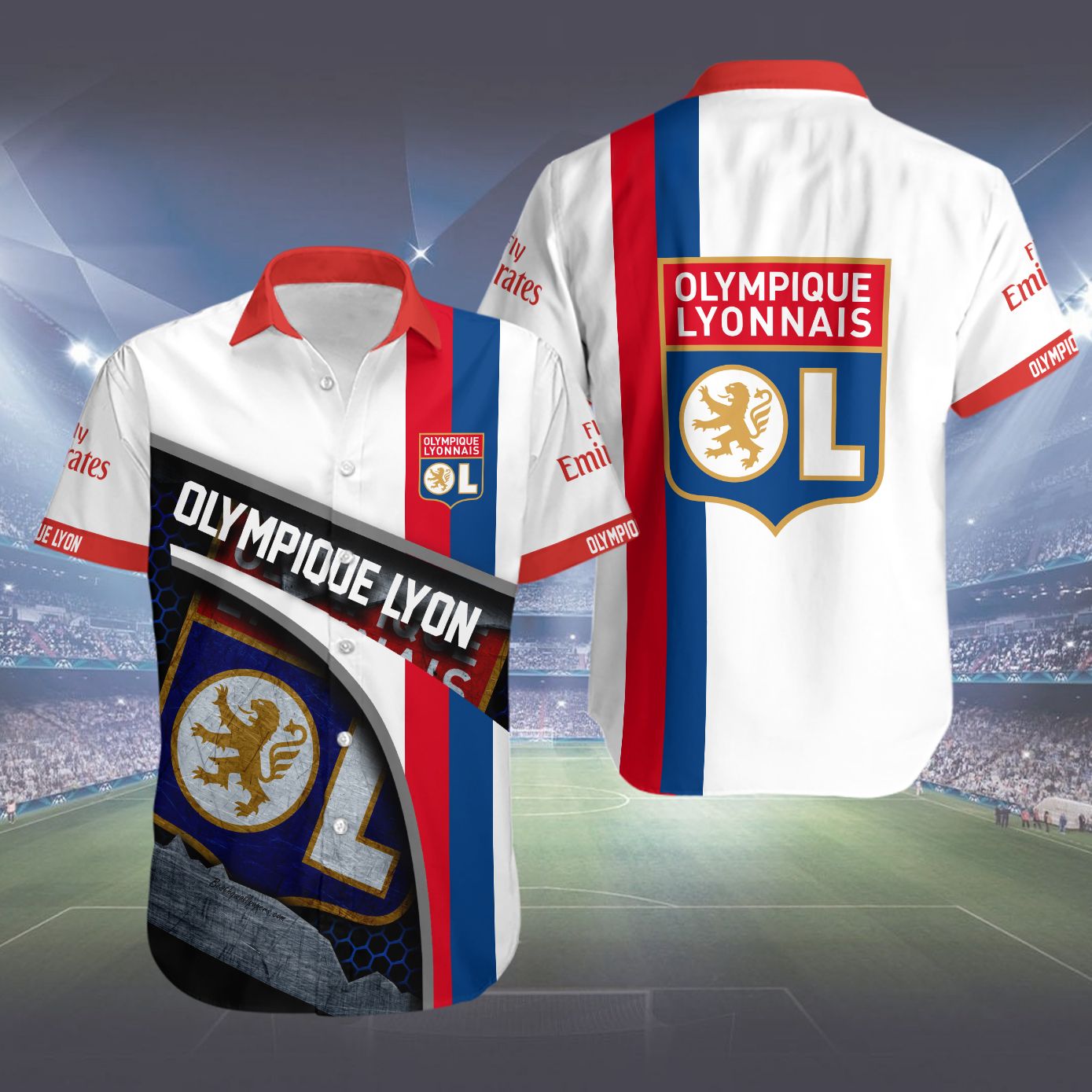 Olympique Lyonnais Hawaiian shirt – LIMITED EDITION