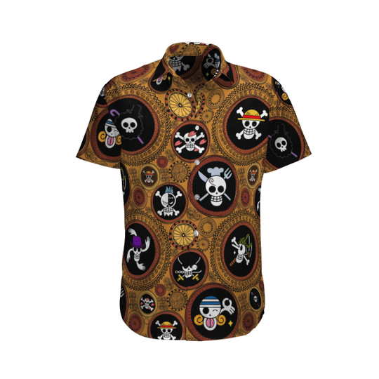 One Piece Skull Characters hawaiian shirt and beach short