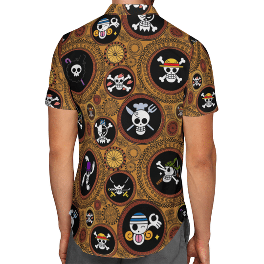 One Piece Skull Characters hawaiian shirt and beach short2