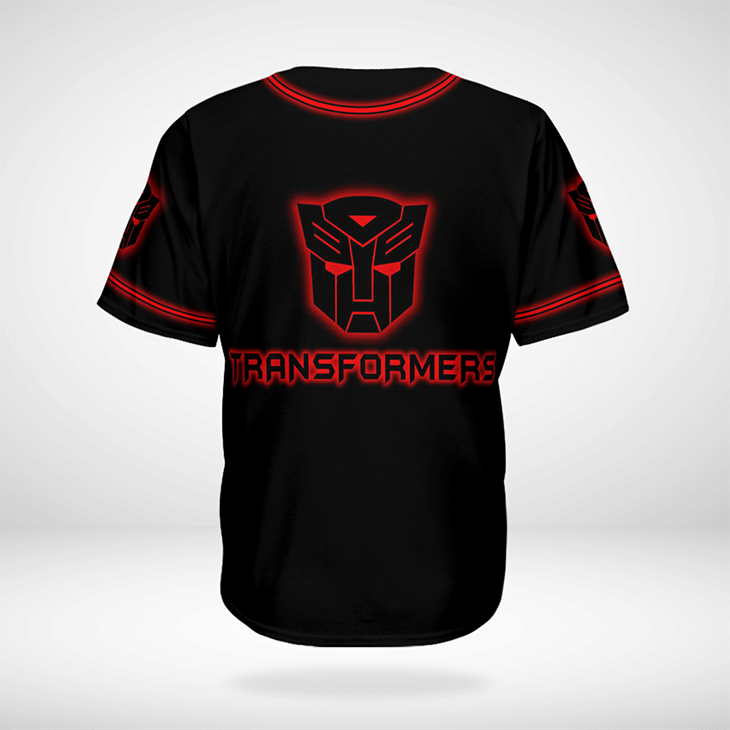 Optimus Prime Transformer Baseball Jersey Shirt2