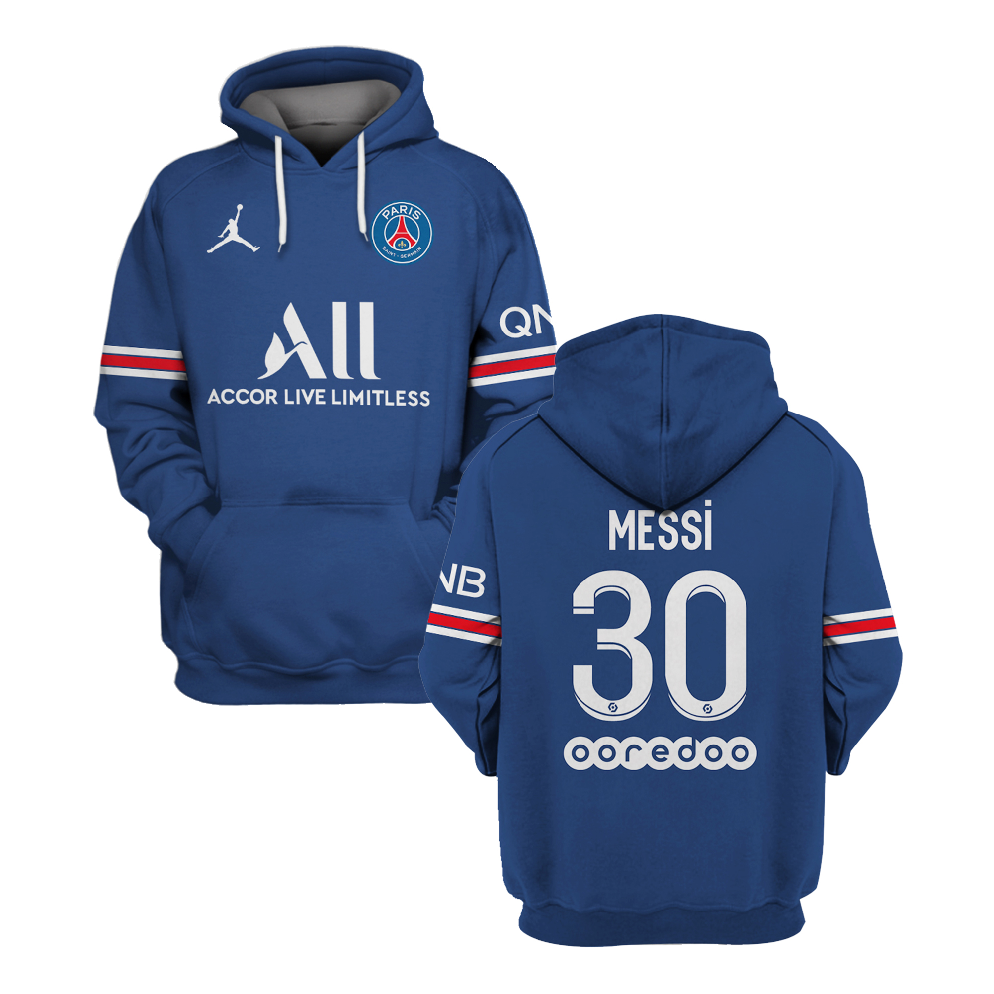 PSG Messi 3d hoodie and shirt – LIMITED EDITION