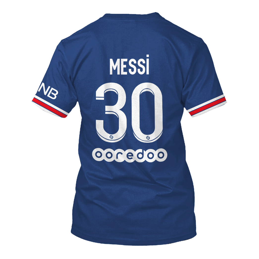 PSG Messi 3d hoodie and shirt6