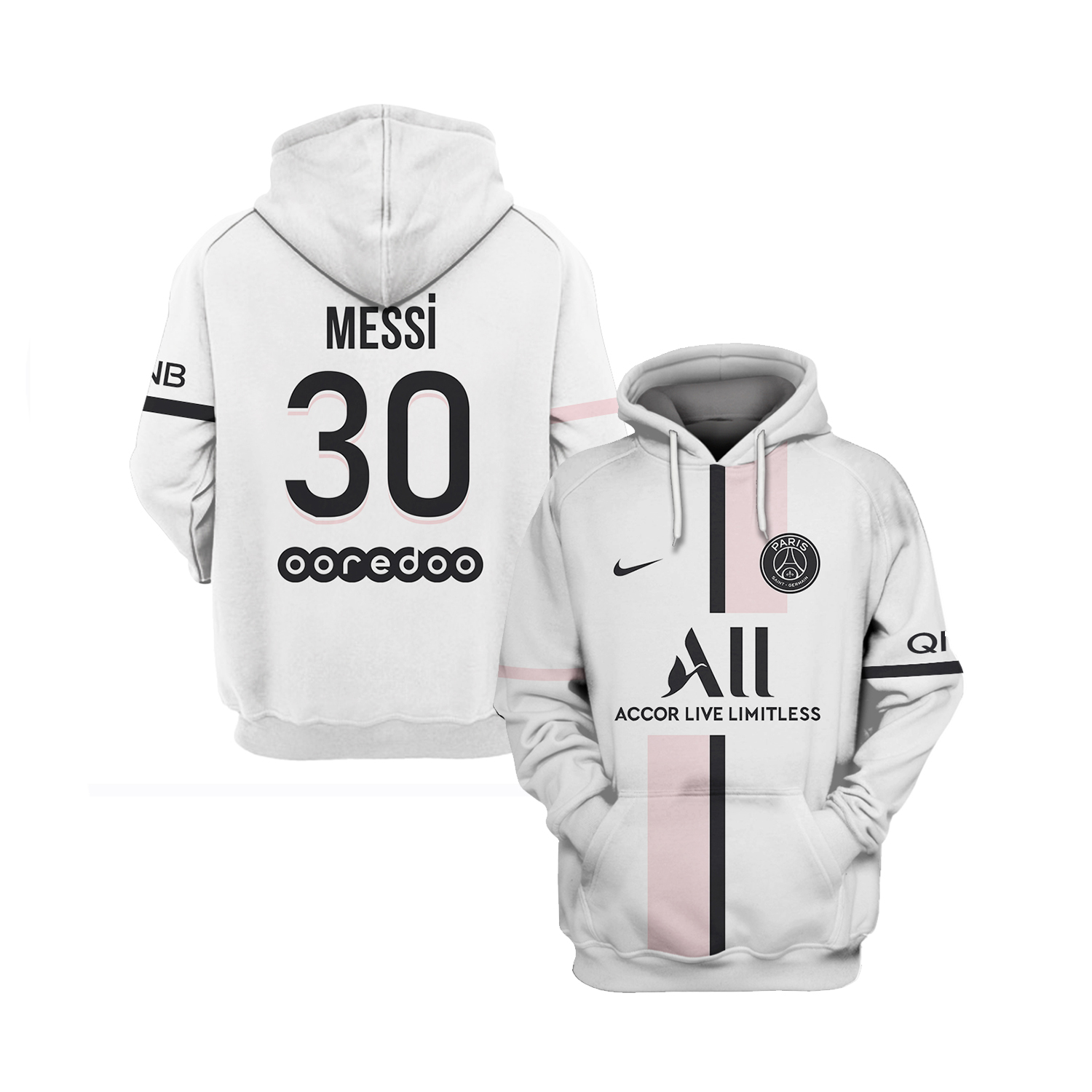 PSG Messi 3d hoodie and shirt – LIMITED EDITION