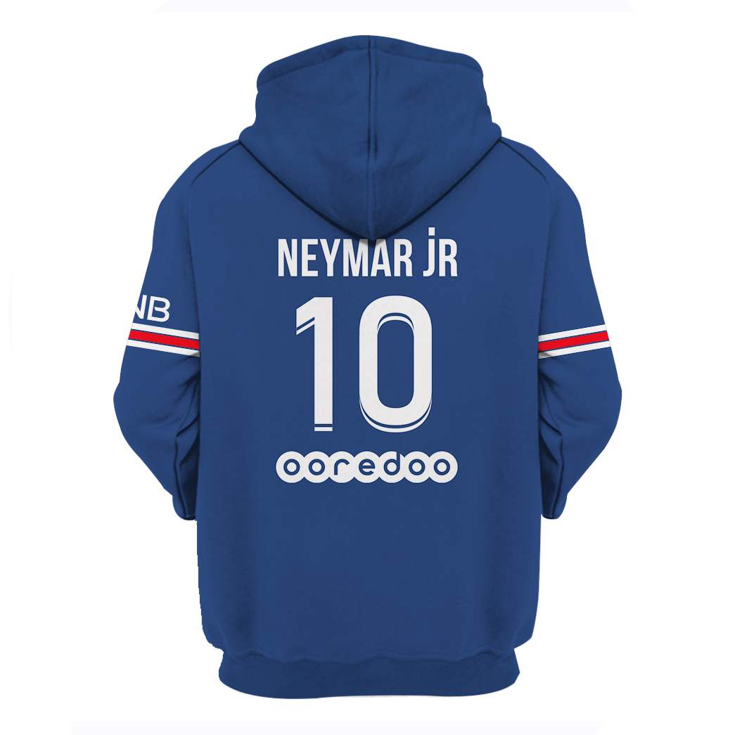 PSG Neymar 3d hoodie and shirt