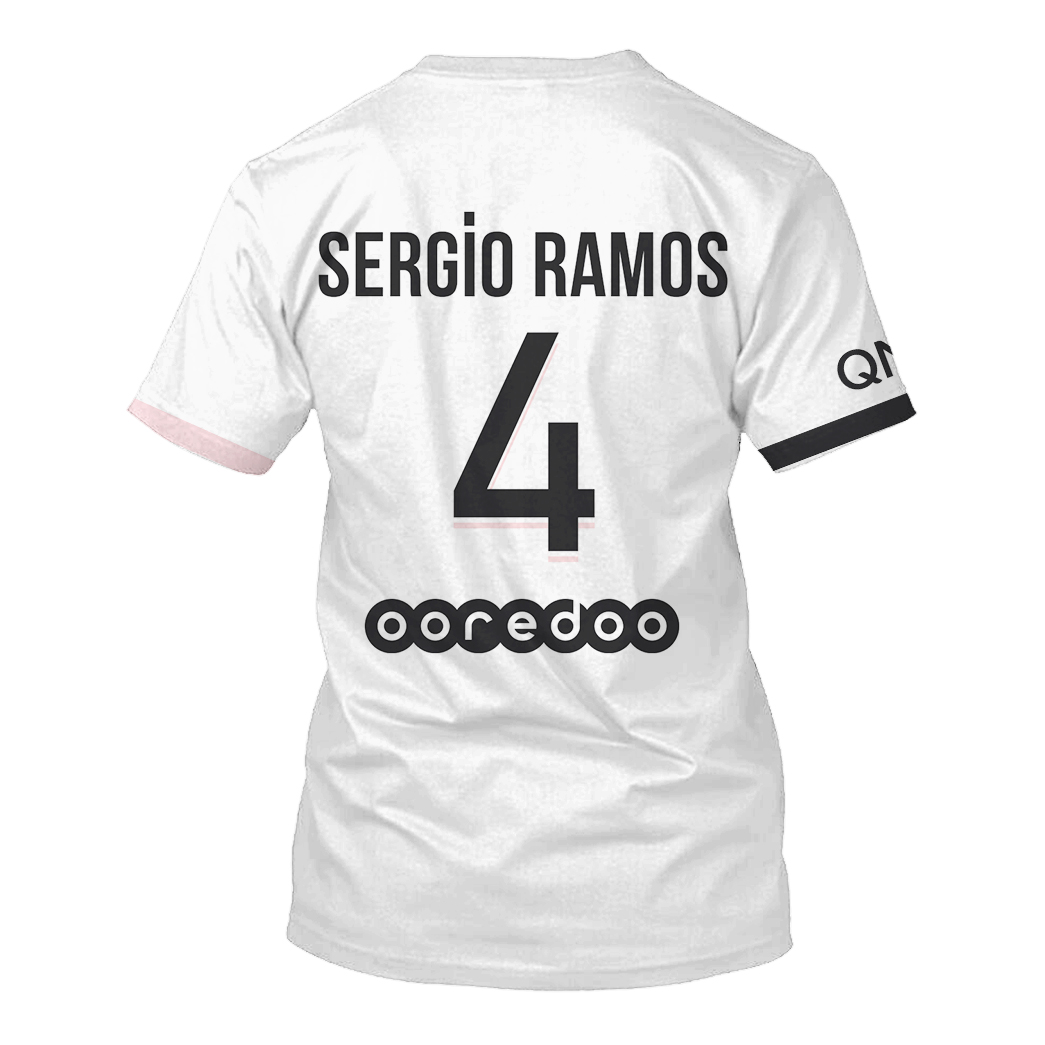 PSG Sergio Ramos 3d hoodie and shirt1
