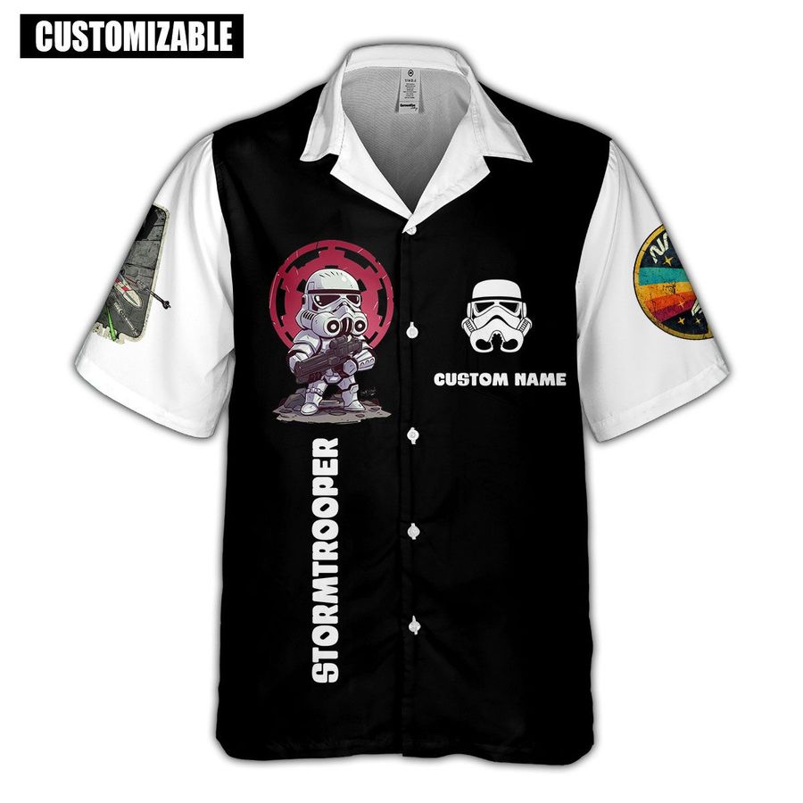 Personalized custom name star wars stormtrooper this is the way hawaiian shirt 1