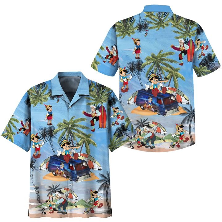 Pinocchio Aloha Hawaiian Shirt