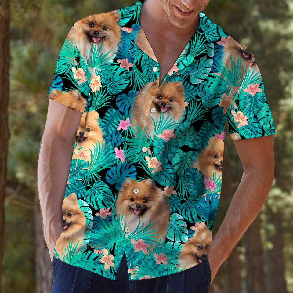Pomeranian hawaiian shirt2