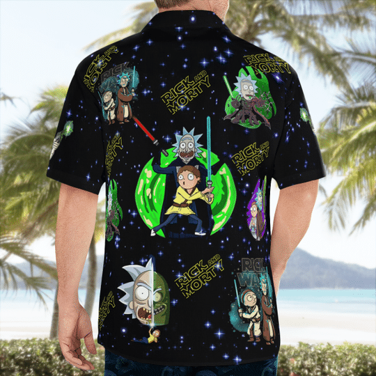 Rick And Morty Star Wars Hawaiian Shirt3