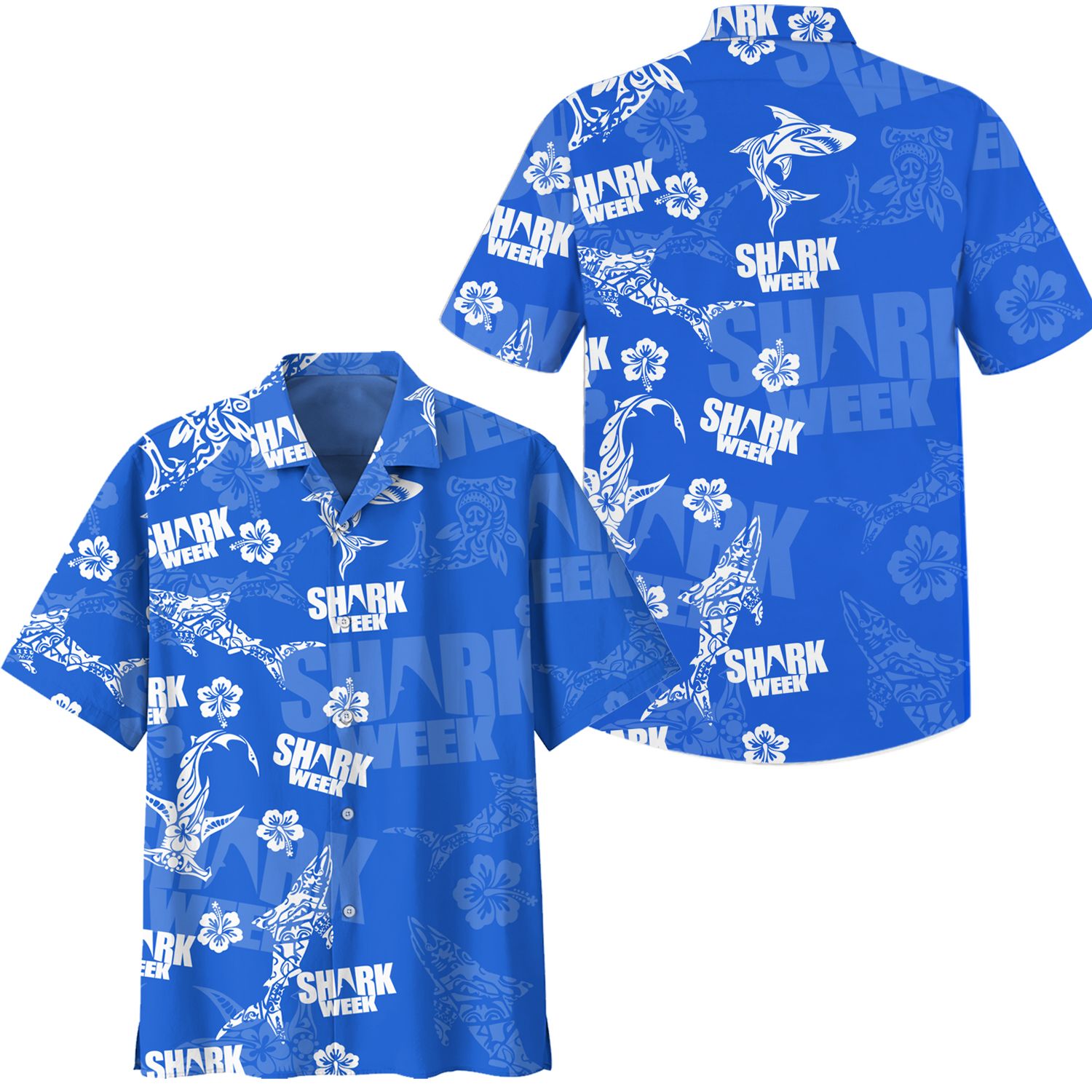Shark Week hawaiian shirt