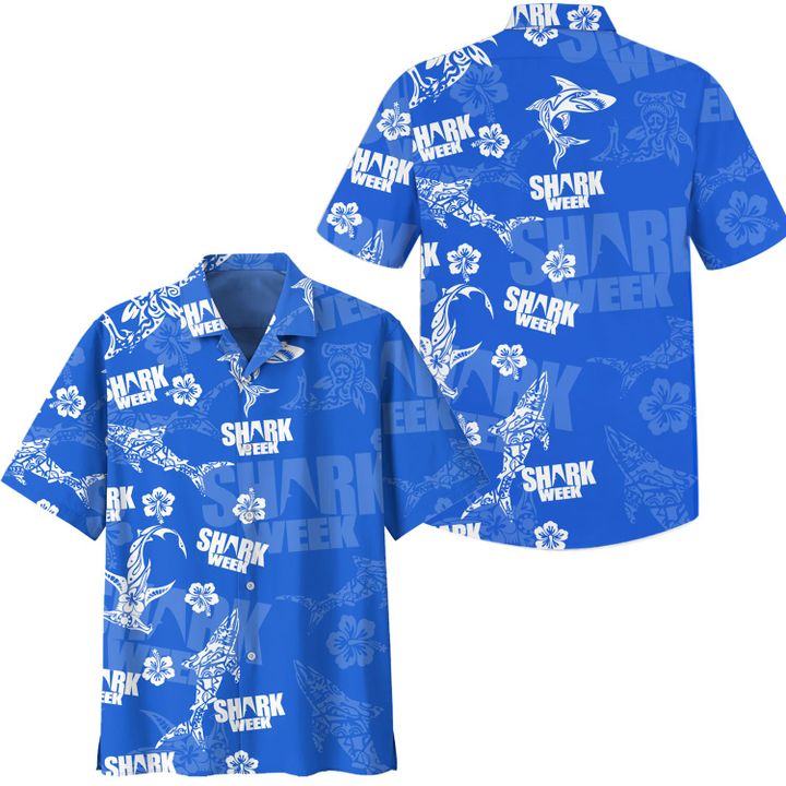 Shark week hawaiian shirt – Teasearch3d 050821