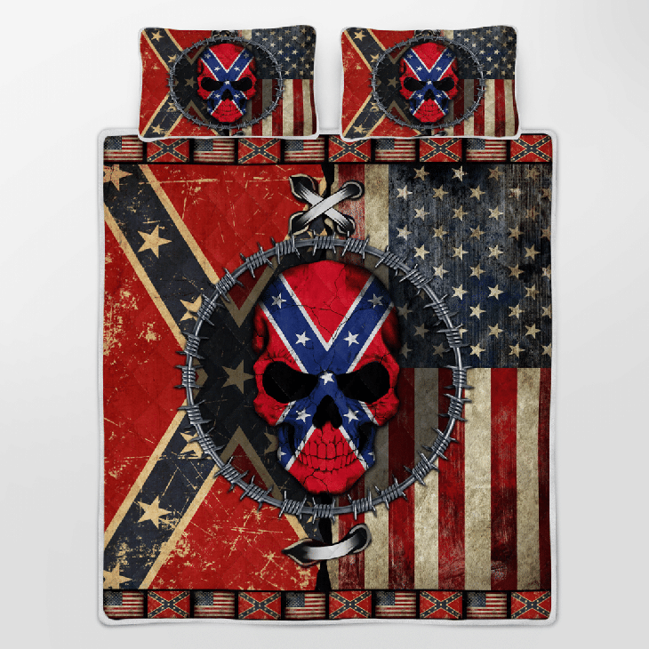 Skull American Flag The Southern Bedding Set