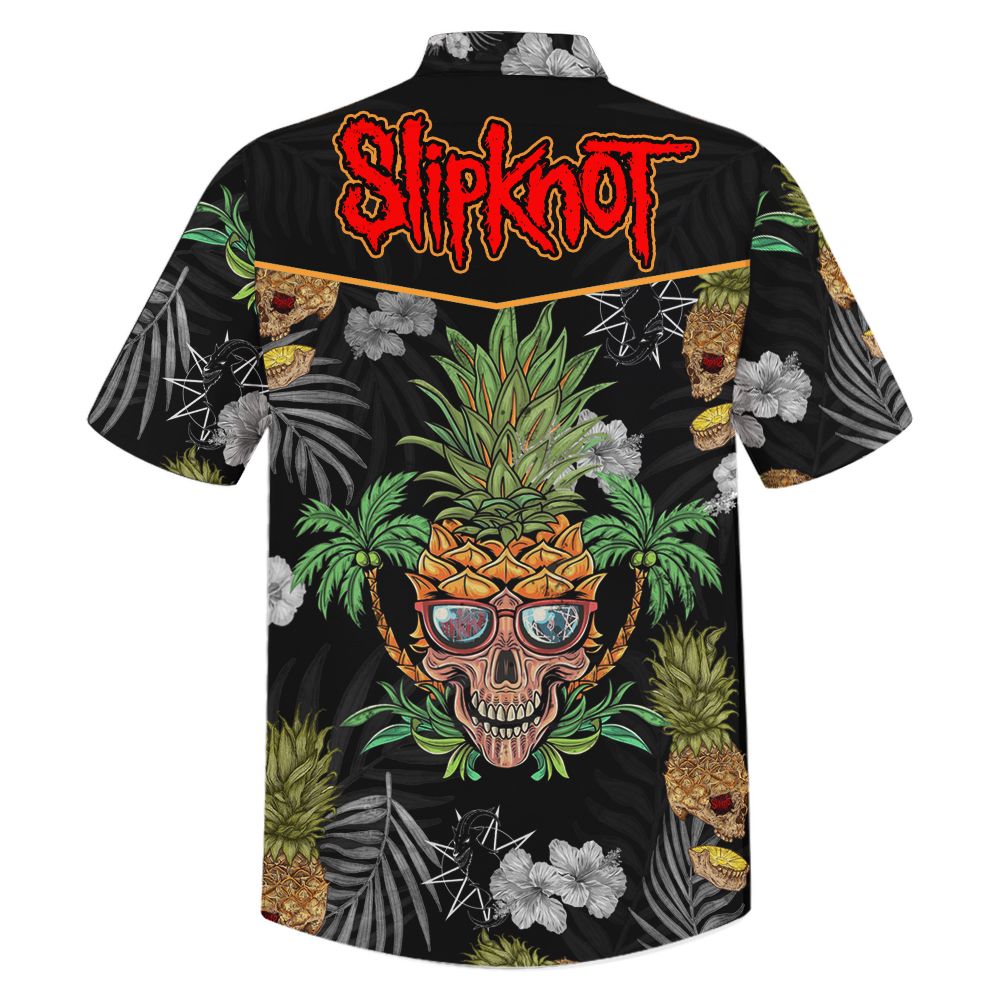 Slipknot skull pineapple hawaiian shirt - Picture 2