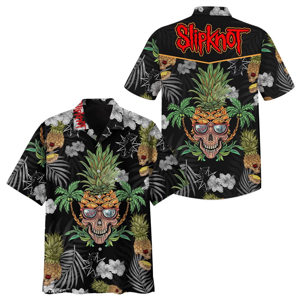 Slipknot skull pineapple hawaiian shirt