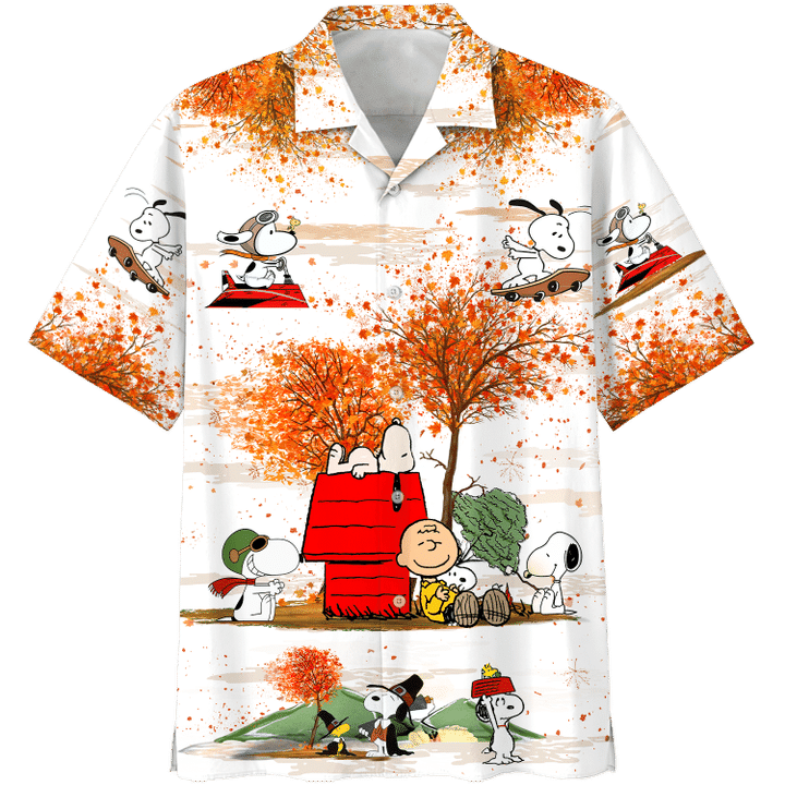 Snoopy Autumn Time Hawaiian Shirt -BBS