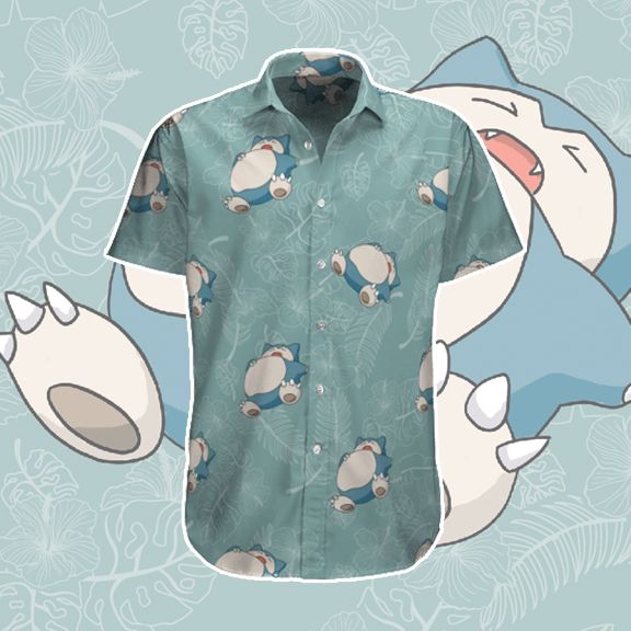 Snorlax Hawaiian Shirt