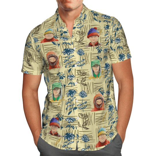 South Park Kenny Cart Man Kyle Stan hawaiian shirt1