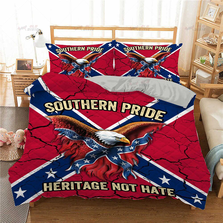 Southern Pride Heritage Not Hate Quilt Bedding Set