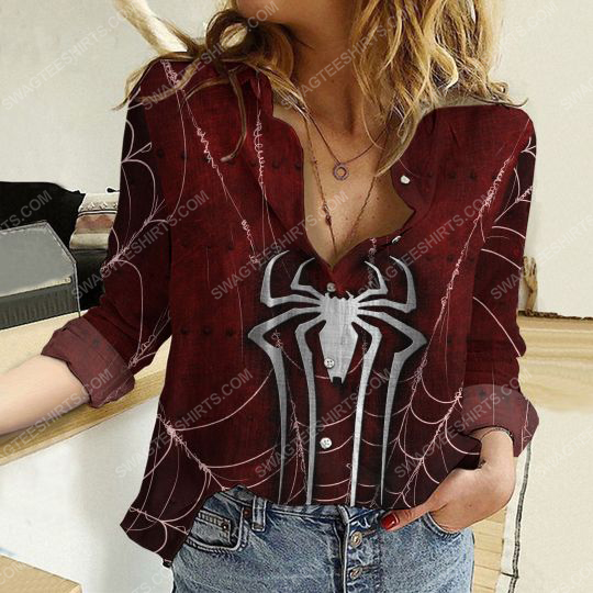 [special edition] Spider-Man fully printed poly cotton casual shirt – Maria
