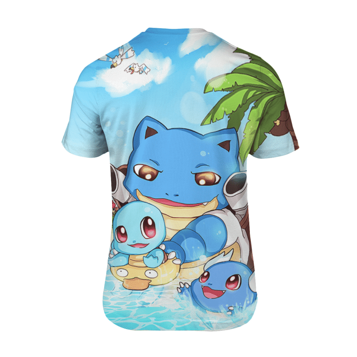 Squirtle family 3d t shirt1