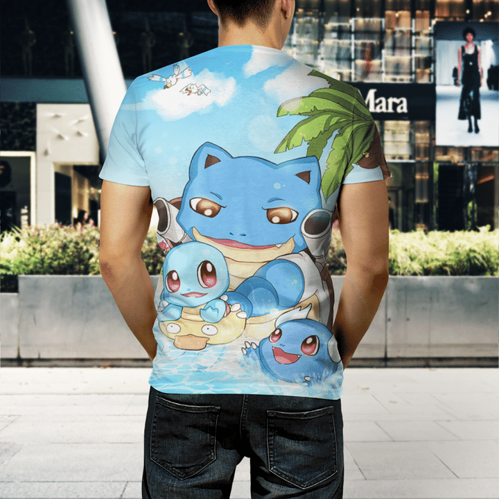 Squirtle family 3d t shirt3