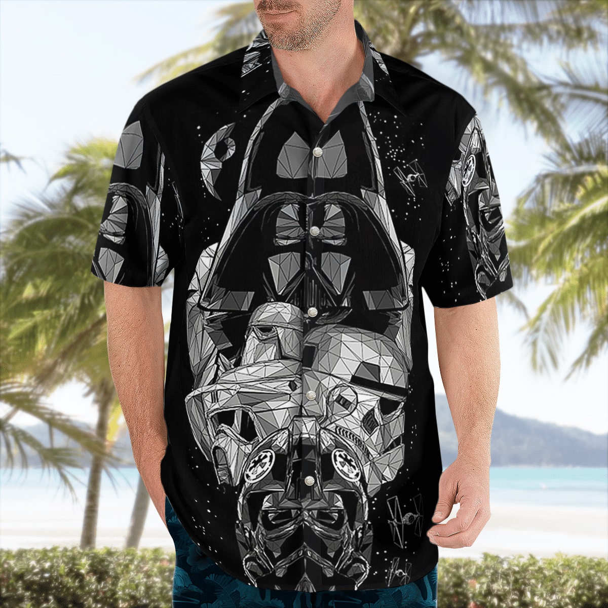 Star Wars Darth Vader Stormtrooper hawaiian shirt - Picture 1