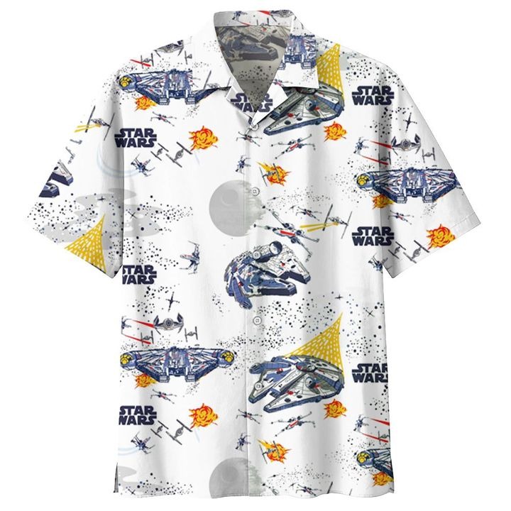 Star Wars Spaceships Short Sleeve Hawaiian Shirt 1