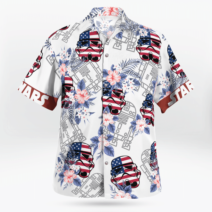 Star wars darth vader floral hawaiian shirt 1