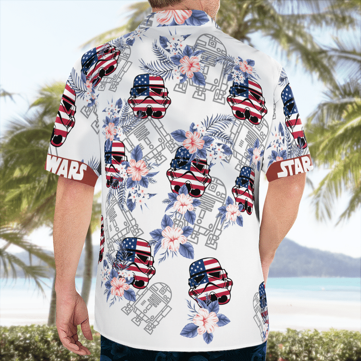 Star wars darth vader floral hawaiian shirt 2