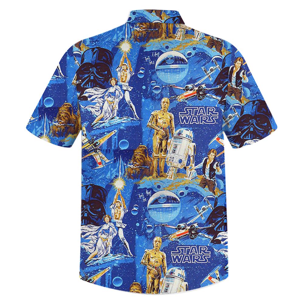 Star wars painting hawaiian shirt - Picture 2