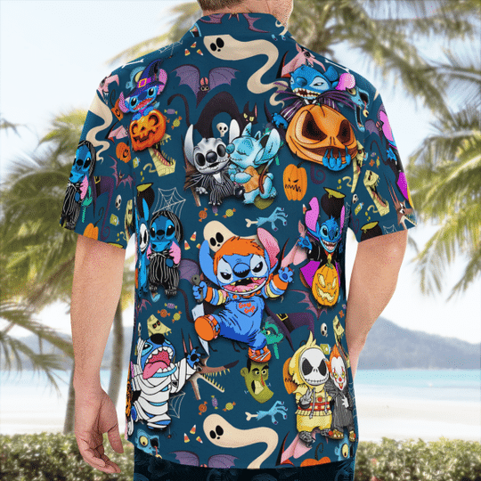 Stitch Halloween Hawaiian Shirt3