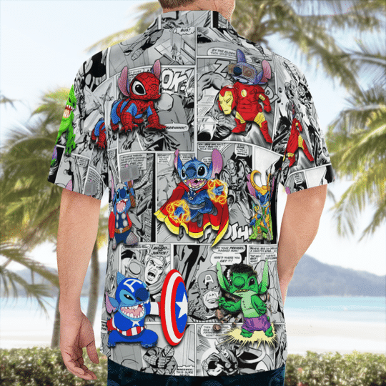 Stitch marvel Hawaiian Shirt3