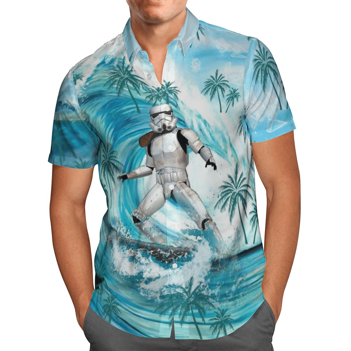 Stormtrooper surfing Hawaiian shirt – LIMITED EDITION