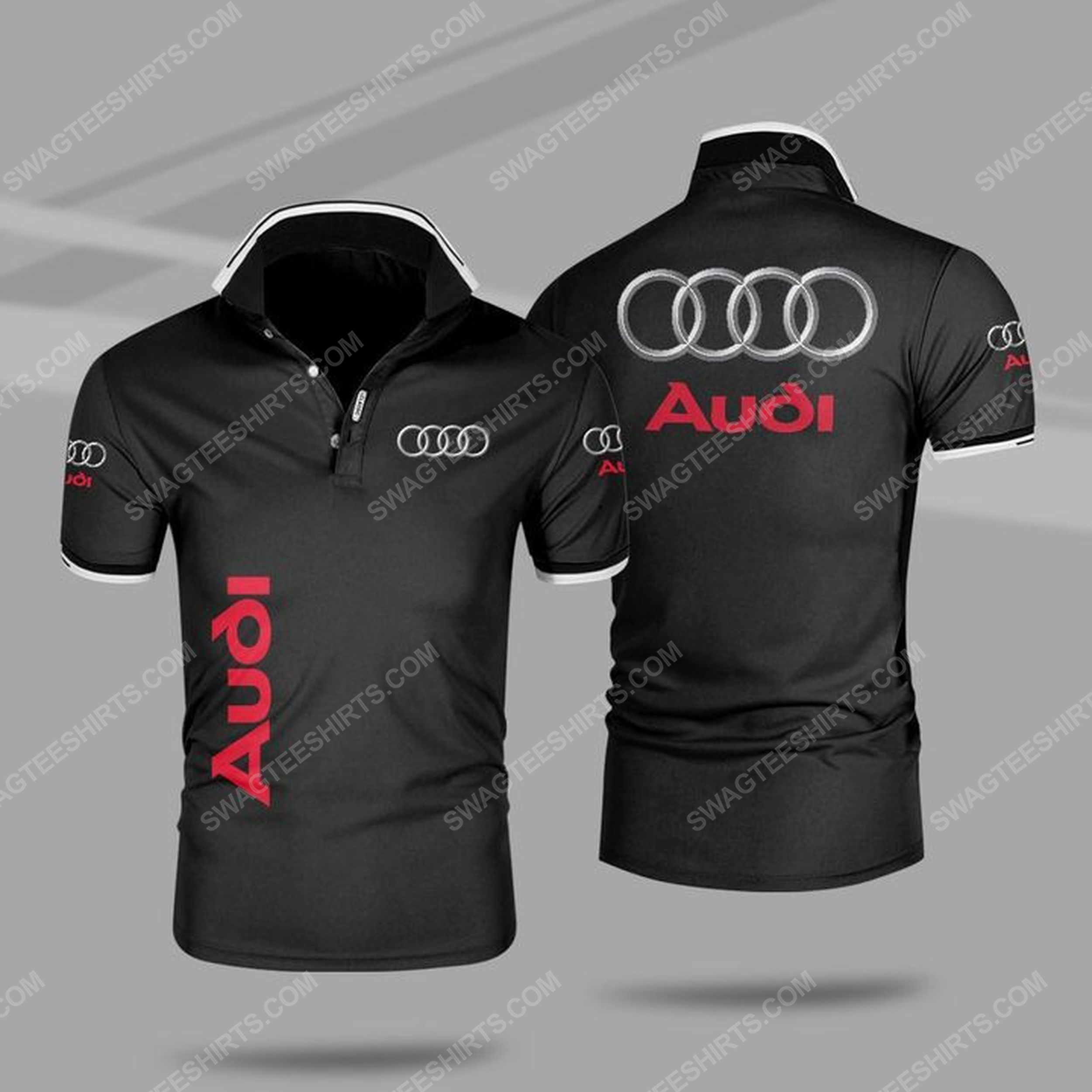 [special edition] The audi symbol all over print polo shirt – maria