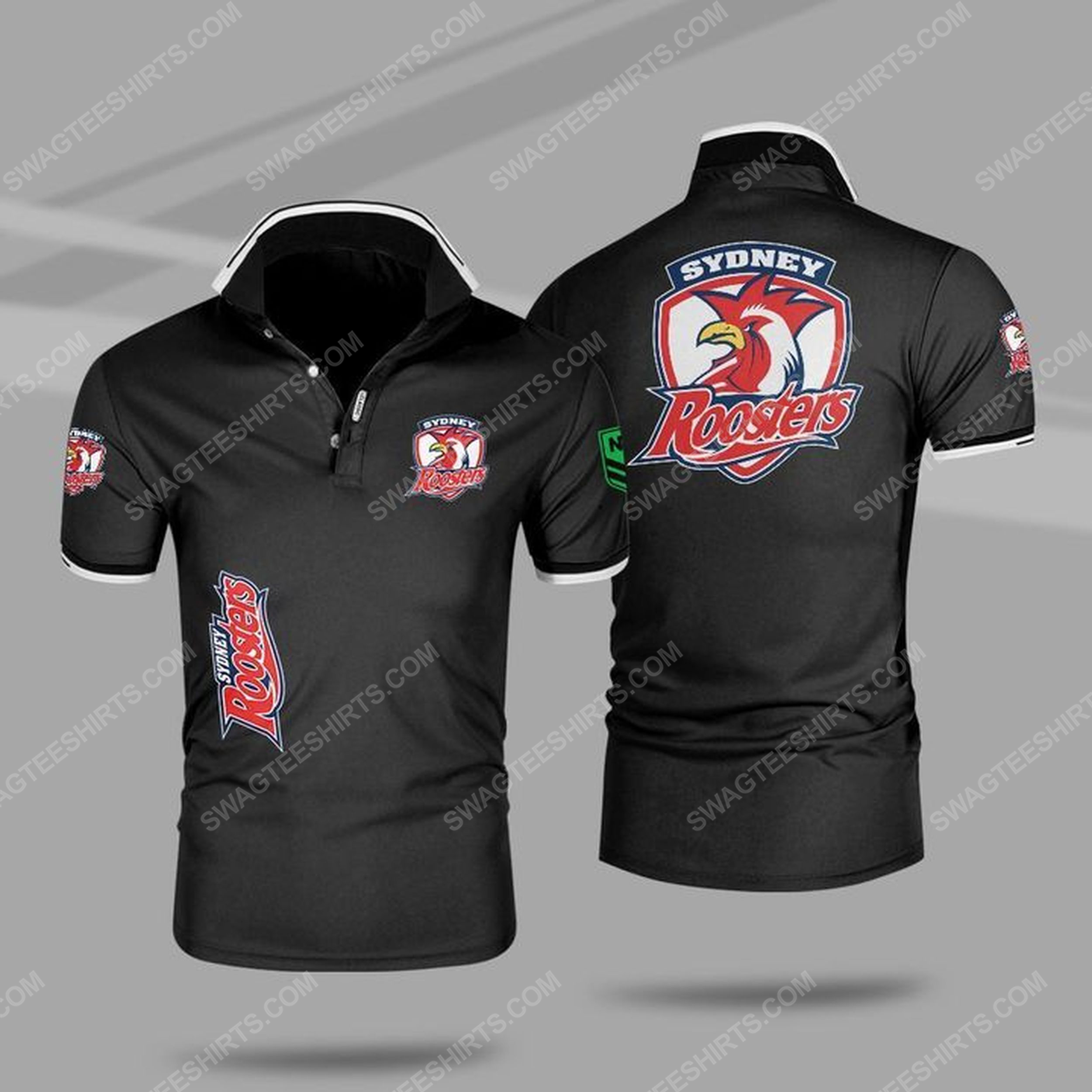 [special edition] The sydney roosters nfl all over print polo shirt – maria