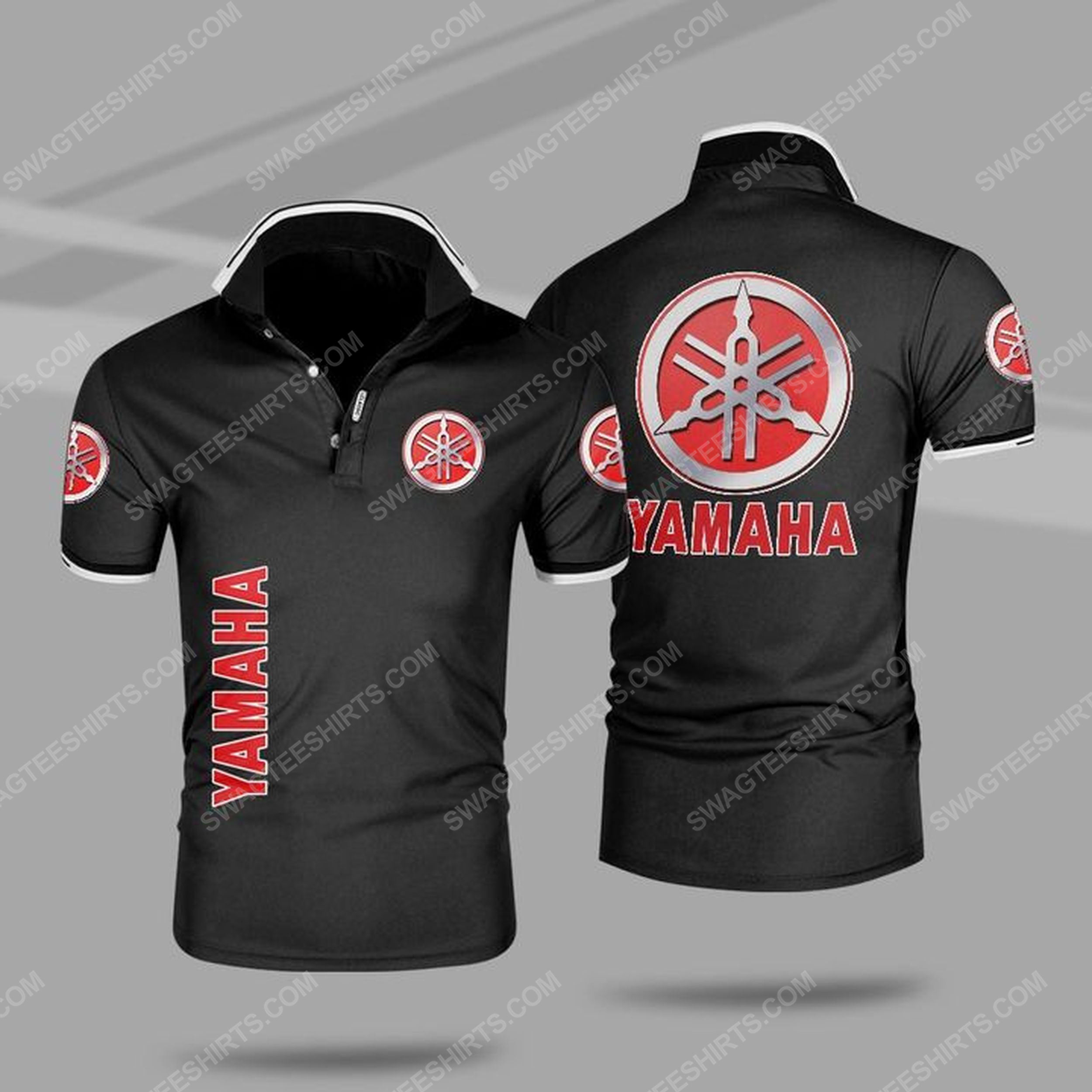 [special edition] The yamaha symbol all over print polo shirt – maria
