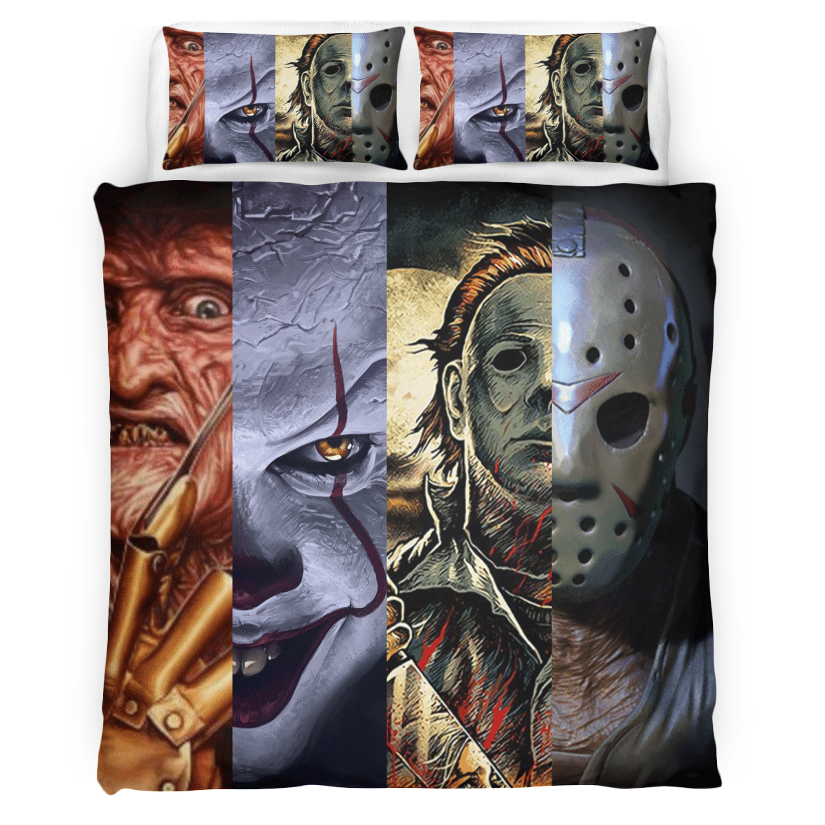 Top Four Horror Guys bedding set