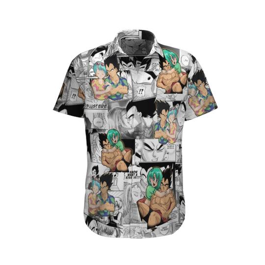 Vegeta & Bunma Love Story hawaiian shirt