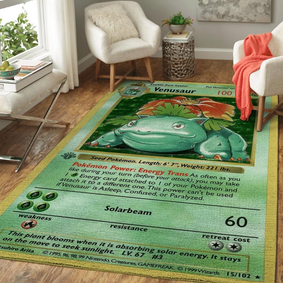 Venusaur Pokemon Card Rug – BBS