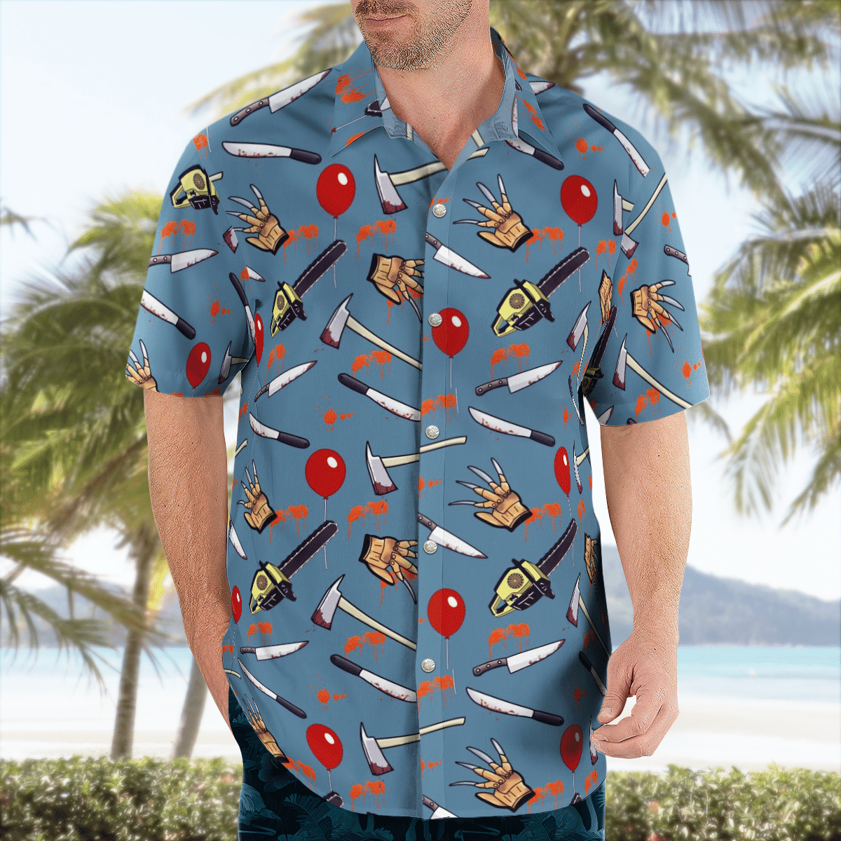 Weapons of horror characters Hawaiian shirt and short – LIMITED EDITION