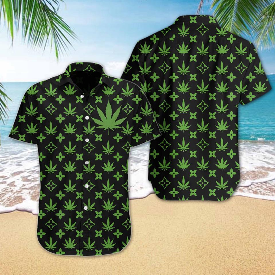 Weed hawaiian shirt