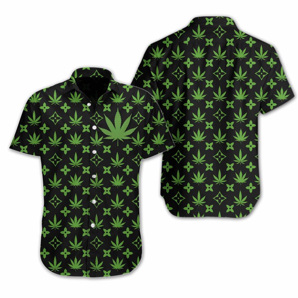 Weed hawaiian shirt1