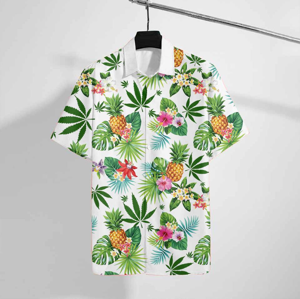 Weed tropical hawaiian shirt1