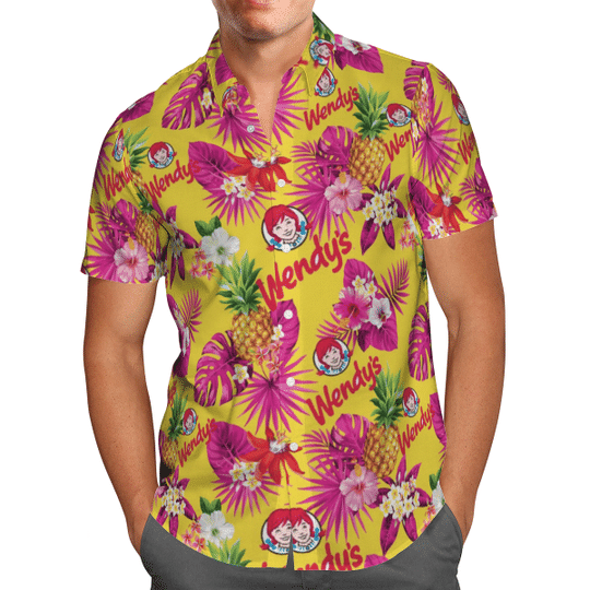 Wendy's Pineapple hawaii shirt1