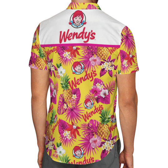 Wendy's Pineapple hawaii shirt2