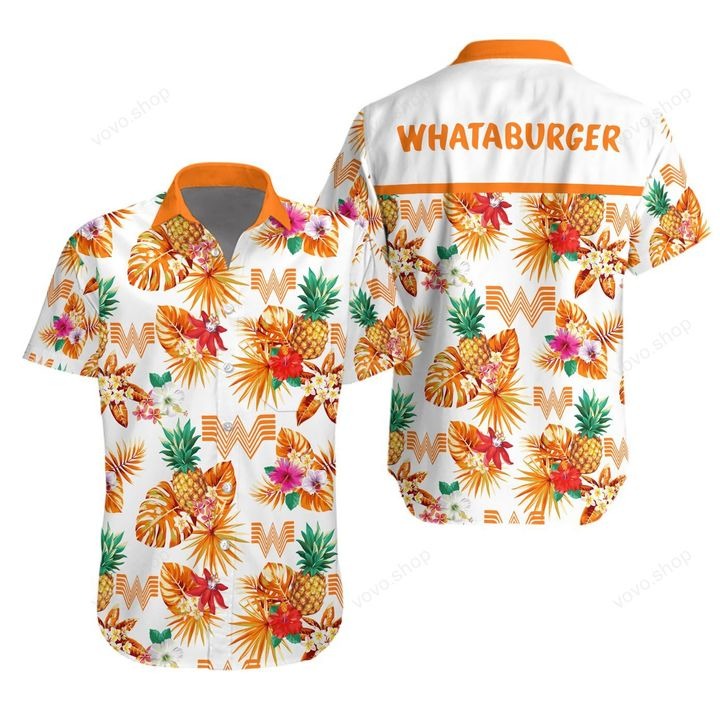 Whataburger aloha hawaiian shirt and beach short