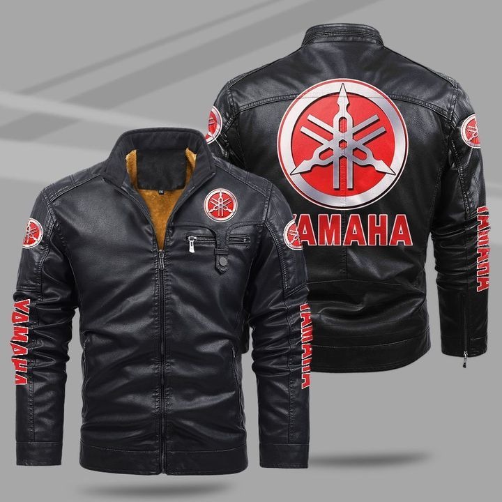 Yamaha Fleece Leather Jacket