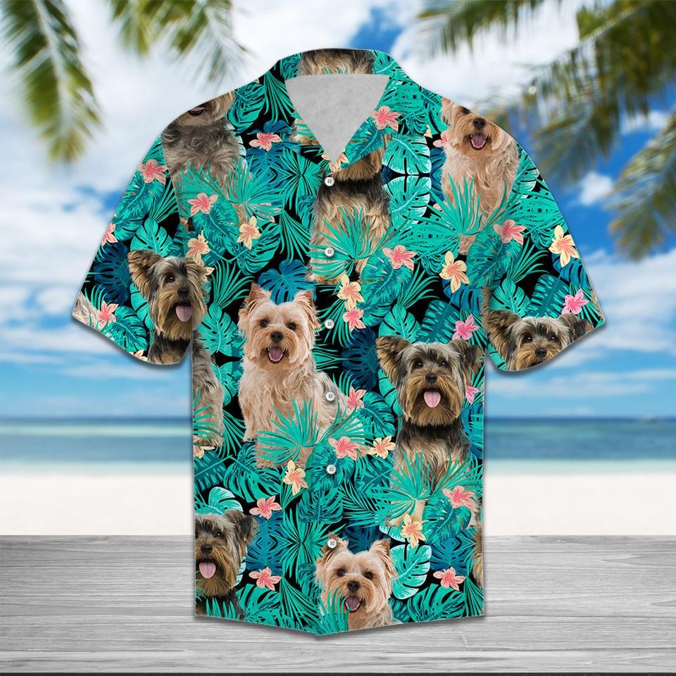 Yorkshire terrier hawaiian shirt