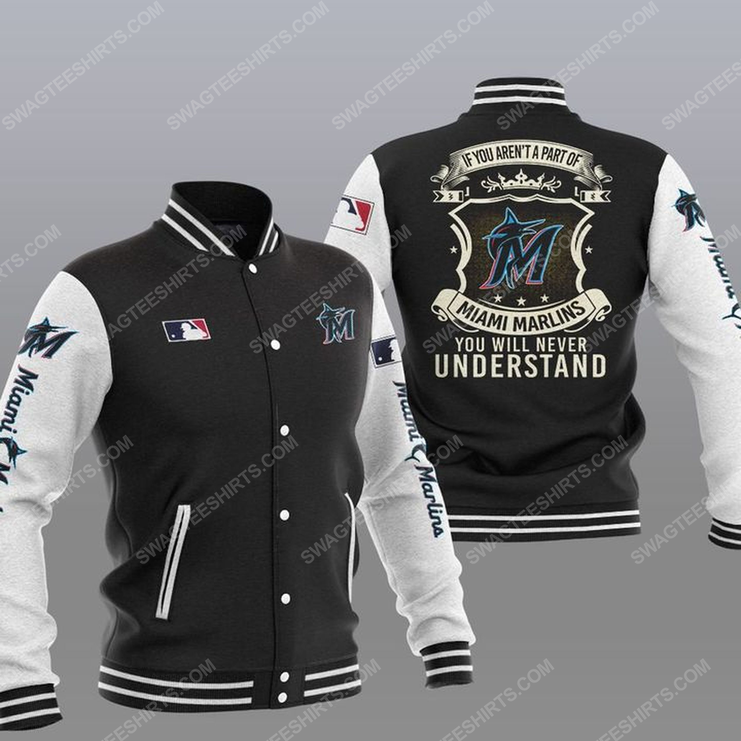 [special edition] You will never understand miami marlins all over print baseball jacket- maria