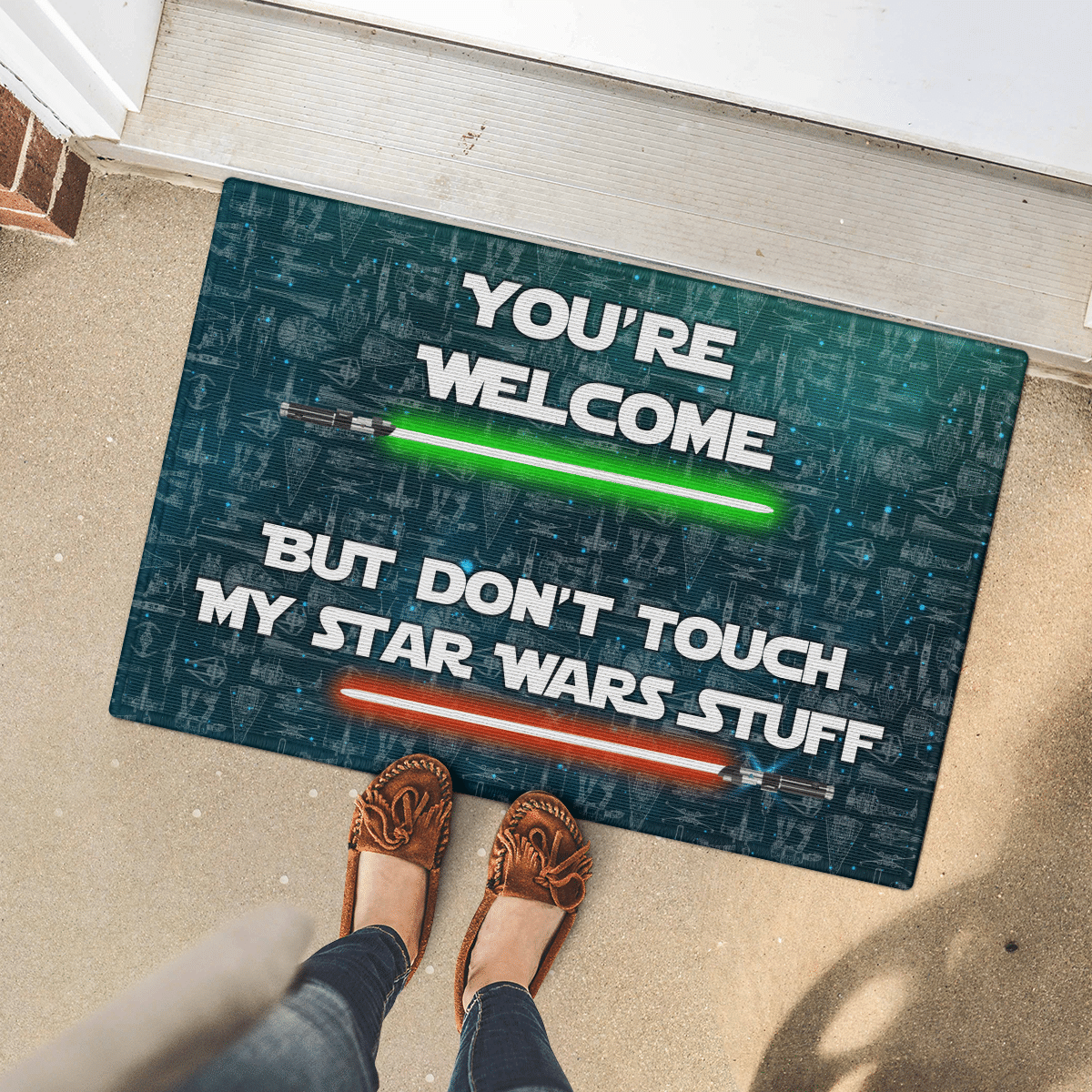 Your welcome but dont touch my star wars stuff doormat 2